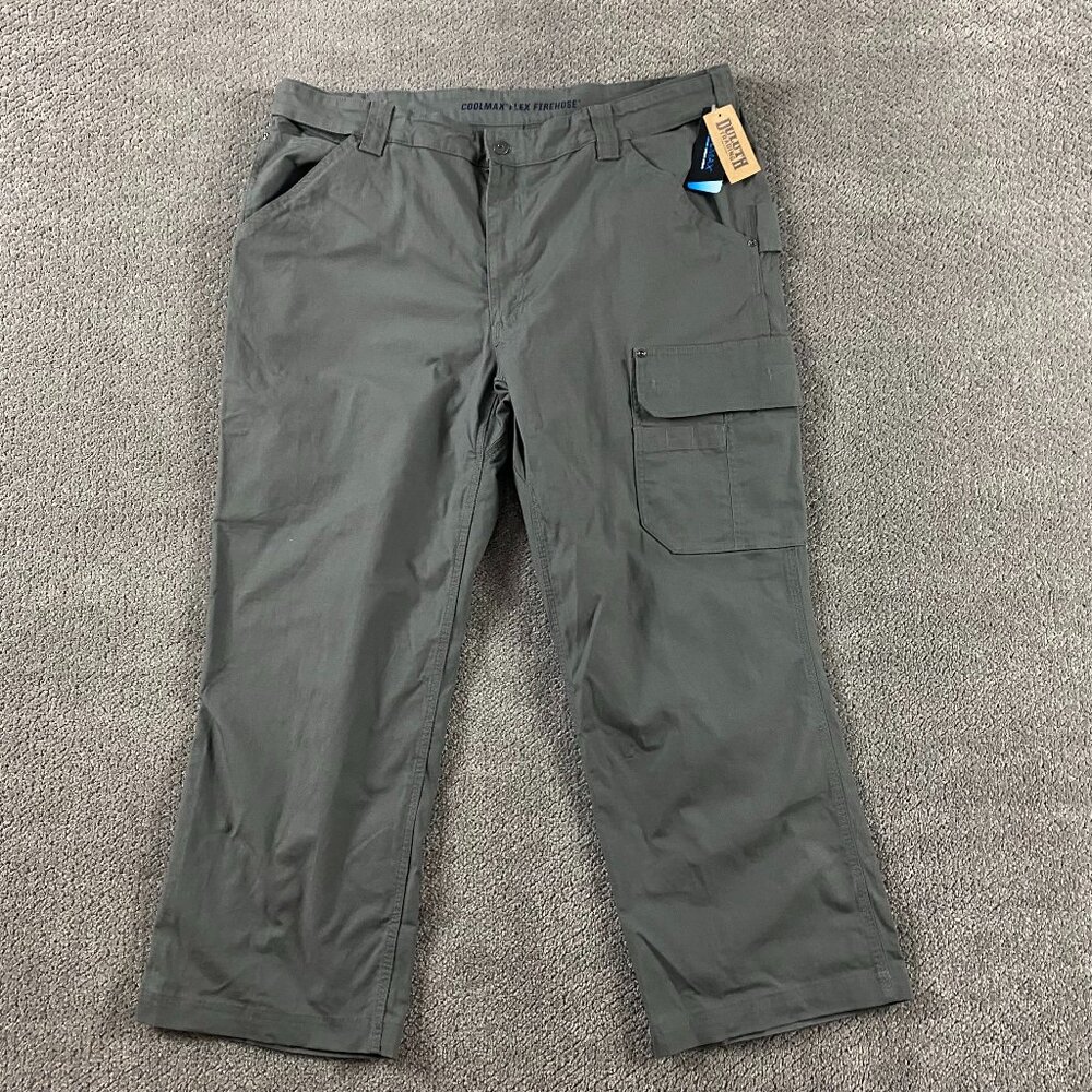 Duluth Trading Co Flex Fire Hose Cargo Pants 44x30 Fits 43x28 Gunmetal Gray
